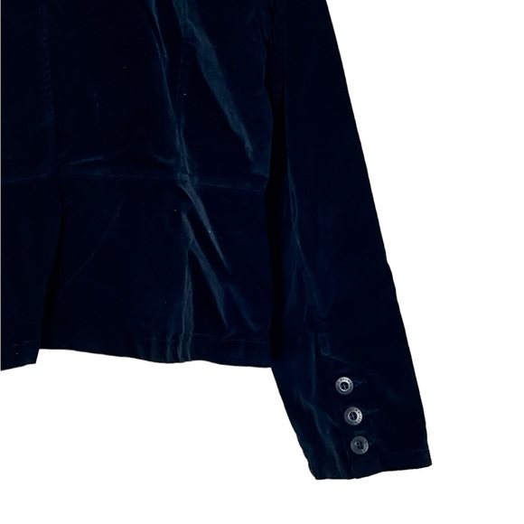 Bill Blass | Black corduroy button front blazer minimalist jacket size l… - Picture 7 of 9